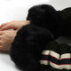 Imitation Rabbit Fur Wrist Sleeves Dual-use Anti-Flooding Sleeves, Size:One Size(Black)