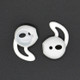 Wireless Bluetooth Earphone Silicone Ear Caps Earpads for Apple AirPods (White)