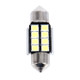 2 PCS 3W 200 LM 6000K 31MM 8 SMD-2835 LEDs Bicuspid Port Decoding Car Dome Lamp LED Reading Light, DC 12V(White Light)