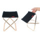 CLS Outdoor Portable Aluminum Alloy Fishing Barbecue Folding Stool, Size: 24.8*22.5*27cm(Black)