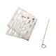 Stainless Steel Folding Barbecue Net  Portable BBQ Picnic Accessories, Size:S 15x10.3CM