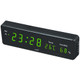 Combinatorial Alarm Clock Practical Digital Hanging Dual-purpose LED Clock, EU Plug(Green)