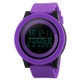 SKMEI 1142 Multifunctional Men Outdoor Sports Noctilucent Waterproof Silica Gel Digital Watch (Purple)