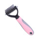 Pet Comb Beauty Cleaning Supplies Dog Stainless Steel Dog Comb, Size: 18x7cm (Pink)
