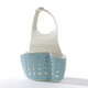 Kitchen Sponge Drain Holder Wheat Fiber Storage Rack Basket Wash Cloth Toilet Soap Shelf Organizer(Blue)