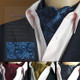 Gentleman's Style Polyester Jacquard Men's Trendy Scarf Fashion Dress Suit Shirt British Style Scarf(L235)