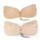 3 PCS Pull Rope Wing Invisible Underwear Without Steel Ring Pull Rope Silicone Invisible Nubra, Cup Size:B(Skin Color)