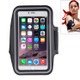 Sport Armband Case with Earphone Hole and Key Pocket for iPhone 6 Plus(Black)