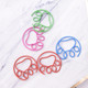4 Sets Cute Paw Shaped Metal Paper Clip Bookmark Office Accessory