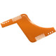 3 PCS Double-sided Beard Comb Molding Template Tool Beard Shaping Styling Tool With Inbuilt Comb(Orange)
