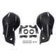 2 PCS Motorcycle Universal ABS Handle Wind-block Handguard(Black)