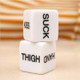 2 PCS Funny Sex Dice Humour Party Gambling Adult Games Sex Toys Cuboid(White)