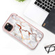 For iPhone 11 Pro Electroplated IMD Full Coverage Shockproof PC + Skin + Silicon Case(GW12E)