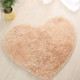 Heart Shape Non-slip Bath Mats Kitchen Carpet Home Decoration, Size:50*60CM(Light Camel)