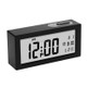 Automatic Night Light Electronic Clock Large Screen Adjustable Backlight Alarm Clock (Black)