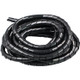 10m PE Spiral Pipes Wire Winding Organizer Tidy Tube, Nominal Diameter: 6mm(Black)