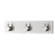Stainless Steel Three Straight Row Hook Bathroom Non-perforated Storage Clothes Rack
