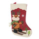 2 PCS CX20227 Elk Pattern Christmas Sock Gift Bag Christmas Tree Pendant Decoration