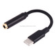 11cm USB-C / Type-C Male to 3.5mm Audio Female Adapter Converter(Black)