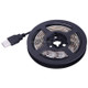 1m USB TV Epoxy Rope Light, 14.4W 60 LEDs SMD 5050 White Board with 50cm USB Interface Cable, DC 5V(White Light)