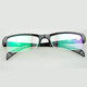 Women Men Half Frame Myopia Glasses HD AC Green Film Lens Myopia Eyeglasses(-3.50D)