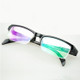 Women Men Half Frame Myopia Glasses HD AC Green Film Lens Myopia Eyeglasses(-4.00D)