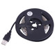 1m USB TV Epoxy Rope Light, 4.8W 60 LEDs SMD 3528 White Board with 50cm USB Interface Cable, DC 5V(Blue Light)