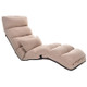 C1 Lazy Couch Tatami Foldable Single Recliner Bay Window Creative Leisure Floor Chair, Size: 175x56x20cm(Khaki)