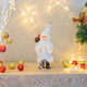 2 PCS Family Holiday Santa Doll Ornament Toy, Size:22cm(White)