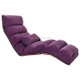 C1 Lazy Couch Tatami Foldable Single Recliner Bay Window Creative Leisure Floor Chair, Size: 175x56x20cm(Purple)