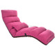 C1 Lazy Couch Tatami Foldable Single Recliner Bay Window Creative Leisure Floor Chair, Size: 175x56x20cm(Rose Red)