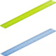 Soft Ruler Student Flexible Ruler Tape Measure Straight Ruler Office School Supplies, Length:20cm(Blue / Green Random Delivery)