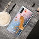 For Galaxy Note10 Trendy Cute Christmas Patterned Clear TPU Protective Case(Big Deer)