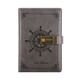 B6 Retro PU Cover Sailor Notebook Diary Book with Password Lock(Grey)