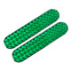 2 PCS High-brightness Laser Reflective Strip Warning Tape Decal Car Reflective Stickers Safety Mark(Green)