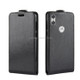 R64 Texture Single Fold Vertical Flip Leather Case for Motorola One (P30 Play), with Card Slots & Wallet(Black)