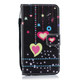 Colorful Heart Pattern Horizontal Flip Leather Case for Huawei P30 Lite, with Holder & Card Slots & Wallet