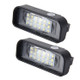 2 PCS License Plate Light with 18  SMD-3528 Lamps with Canbus for Mercedes-Benz W220, 2W 120LM, 6000K, DC12V(White Light)