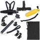 YKD-138 9 in 1 Chest Belt + Head Strap + Floating Bobber Monopod + Suction Cup Mount + Handheld Selfie Monopod  + Carry Bag Set for GoPro NEW HERO / HERO7 /6 /5 /5 Session /4 Session /4 /3+ /3 /2 /1, Xiaoyi and Other Action Cameras