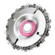 4 inch Disc Grinder and Chain 22 Tooth Fine Cut Chain for 100/115 Angle Grinder