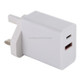 24W PD + QC3.0 Fast Charger Power Adapter Plug Adapter UK Plug