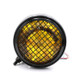 Motorcycle Black Shell Harley Headlight Retro Lamp LED Light Modification Accessories (Yellow)