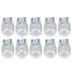 10 PCS 7440 3W Car Turn Light with Glass Shell, DC 12V (Warm White)