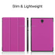 Custer Texture Horizontal Flip PU Leather Case for Galaxy Tab S4 10.5 / T835, with Three-folding Holder & Sleep / Wake-up Function (Purple)