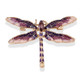 Retro Oil-Dripping Enamel Dragonfly Brooch(Purple)