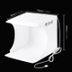 PULUZ 20cm Ring LED Panel Folding Portable Light Photo Lighting Studio Shooting Tent Box Kit with 6 Colors Backdrops (Black, White, Orange, Red, Green, Blue), Unfold Size: 24cm x 23cm x 22cm