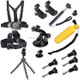 YKD-115 13 in 1 Chest Belt + Wrist Belt + Head Strap + Floating Bobber Monopod + Screws +  Suction Cup Mount Set for GoPro NEW HERO / HERO7 /6 /5 /5 Session /4 Session /4 /3+ /3 /2 /1, Xiaoyi and Other Action Cameras