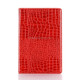 For Galaxy Tab S6 T860 / T865 Crocodile Texture Horizontal Flip Leather Case with Holder & Card Slots & Wallet (Red)