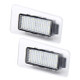 2 PCS LED License Plate Light with 18  SMD-3528 Lamps for Hyundai, 2W 120LM, 6000K, DC12V(White Light)