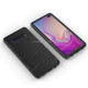 Shockproof PC + TPU Case for Galaxy S10+, with Holder(Black)